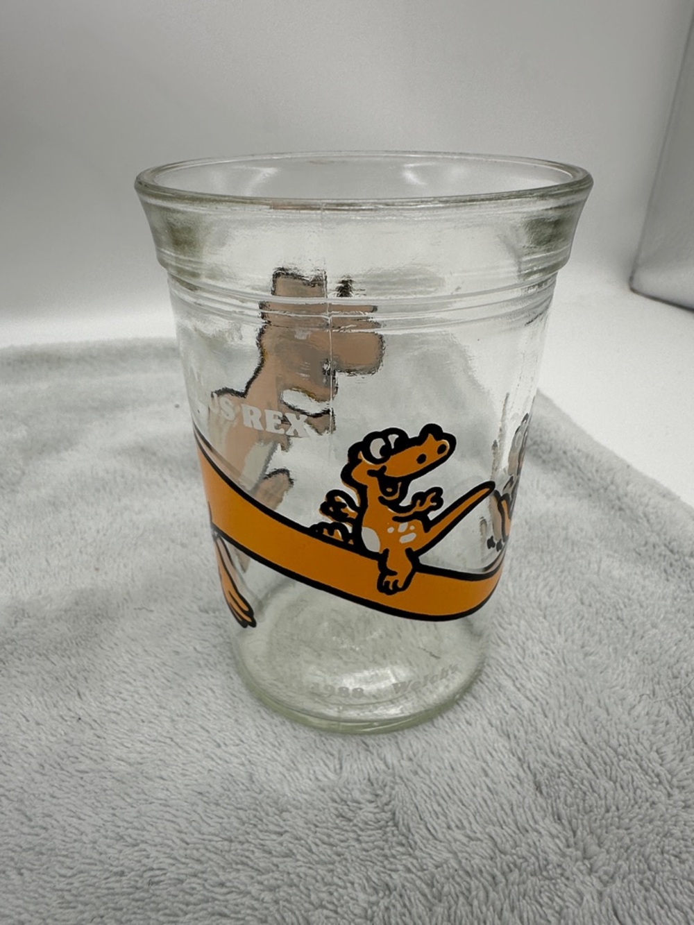 Vintage Welch’s Dinosaur Series 1988 Glass Tumbler Set-Jelly Glasses-Set of 2 - Picture 3 of 11